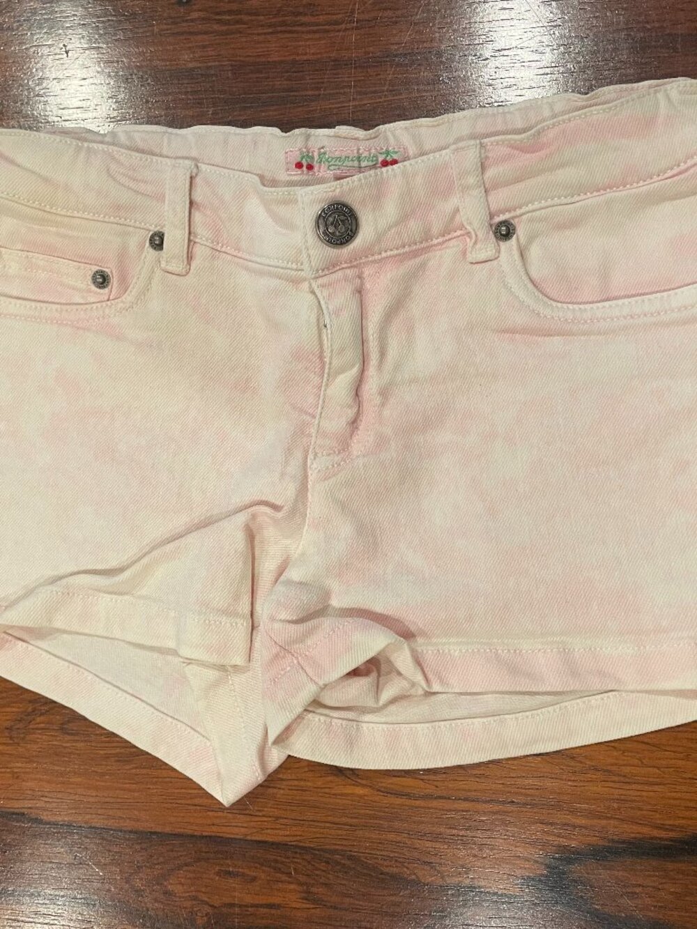 Bonpoint Pink/White Tie Dye Shorts Girls 10
